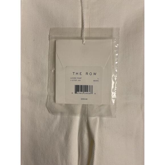 The Row Laviez Cropped Cotton Twill‎ Skinny Pants In Off-white Size Large NWT - Picture 8 of 15